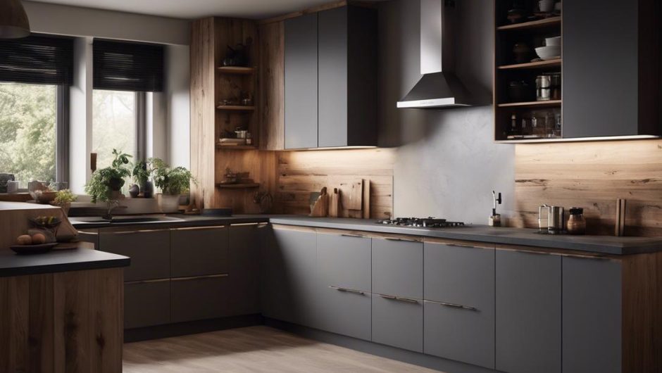 Idées de cuisine gris anthracite et bois : nos 5 sources d&rsquo;inspirations