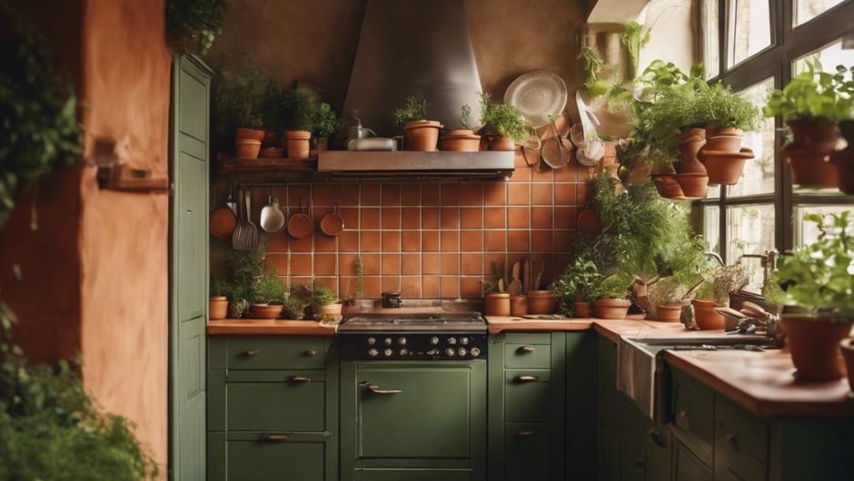 5 idées de cuisine terracotta et vert