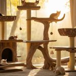 Arbres à chat en bois flotté : Designs naturels et originaux